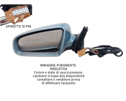 Tergicristallo Posteriore Originale Audi 8E9955407C – Per A3 (8P), A4 (8E), RS3, RS4, Anni 2001-2013, Lunotto Posteriore