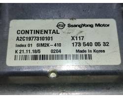CENTRALINA MOTORE SSANGYONG Tivoli Serie 1735400532 G16DF/173910 bifuel/gas 1597 (15>)