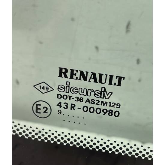 Vetro Laterale Destro Passeggero Per Renault Kangoo 2008 - Ricambio EQUALQUALITY, Lato Destro - Foto 10
