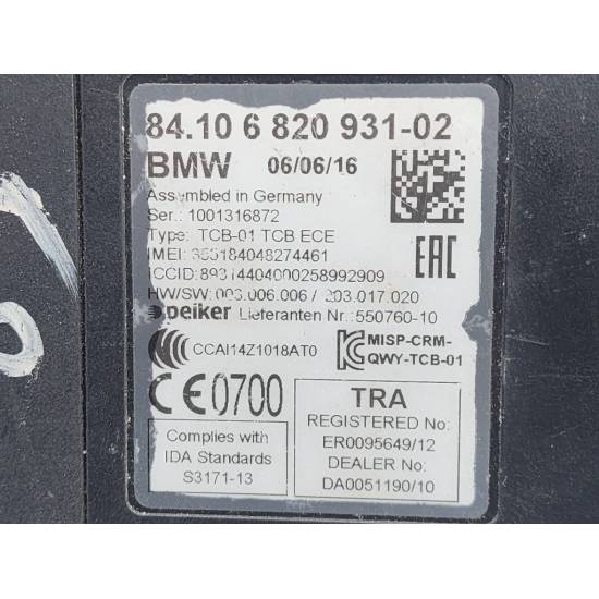 CENTRALINA BLUETOOTH TELEFONO BMW Serie 1 F20 6820931-02 N47D20C (11>19)
