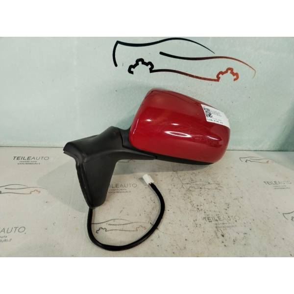 Copertura Specchietto Retrovisore Per Toyota Yaris Hybrid 2012-2020 - Nera, Colore Rosso, Protezione Graffi