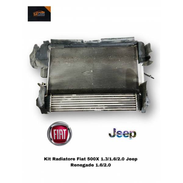 1-Row Radiator For Jeep Renegade (2015-2021), Ram ProMaster City, Fiat 500x (2016-2018) 2.4L