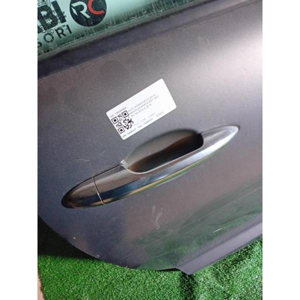 Maniglia Porta Esterna Senza Foro Per Alfa Romeo Giulietta (2010-2020) E Mito (2008-2018) - Argento ABS, Ricambio OEM 156099956