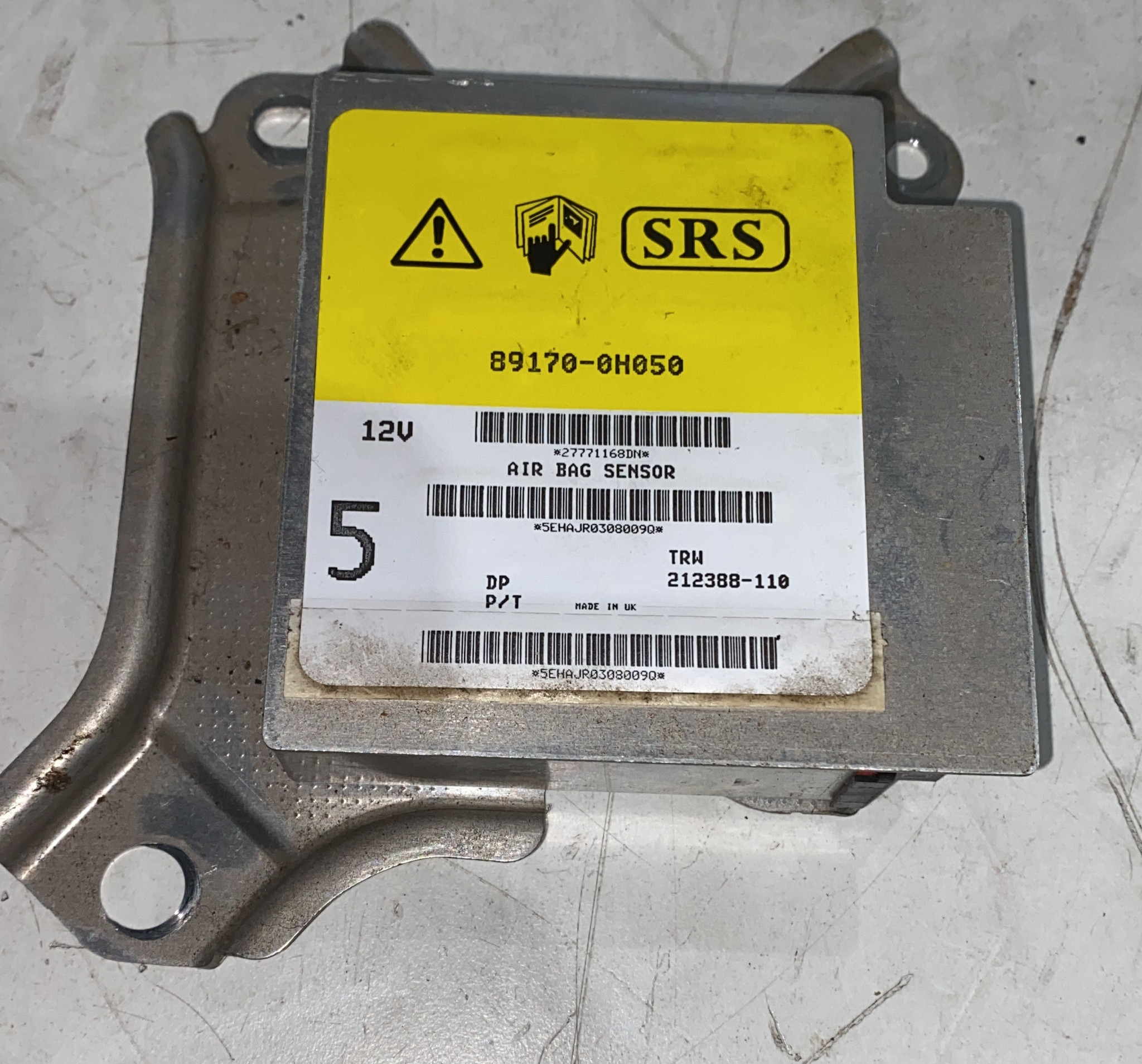 KIT AIRBAG COMPLETO CITROEN C1 1Â° Serie 1 benzina (2005) RICAMBI USATI