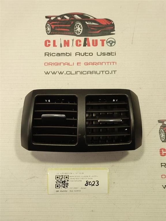 Bocchette Aria Mercedes Classe C W204 Bocchetta D'aria Per Benz Classe C W204 C180 C200 220 230 260 280 300 350 2007-2011 Copertura Della Griglia Di Ventilazione AC Rotonda Presa Aria Condizionata(Black - 9