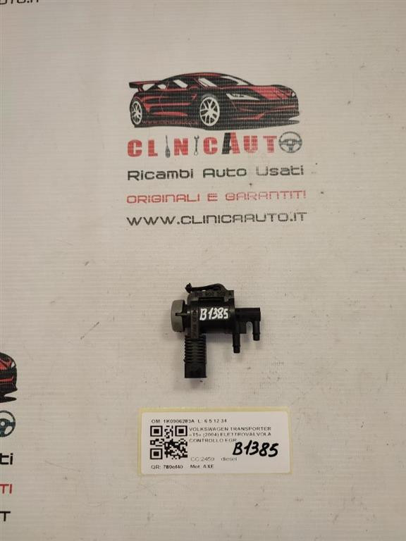 Elettrovalvola Turbo 1K0906627A Per VW Transporter T5 1.9 2.0 2.5T | Ricambio Turbo Compatibile