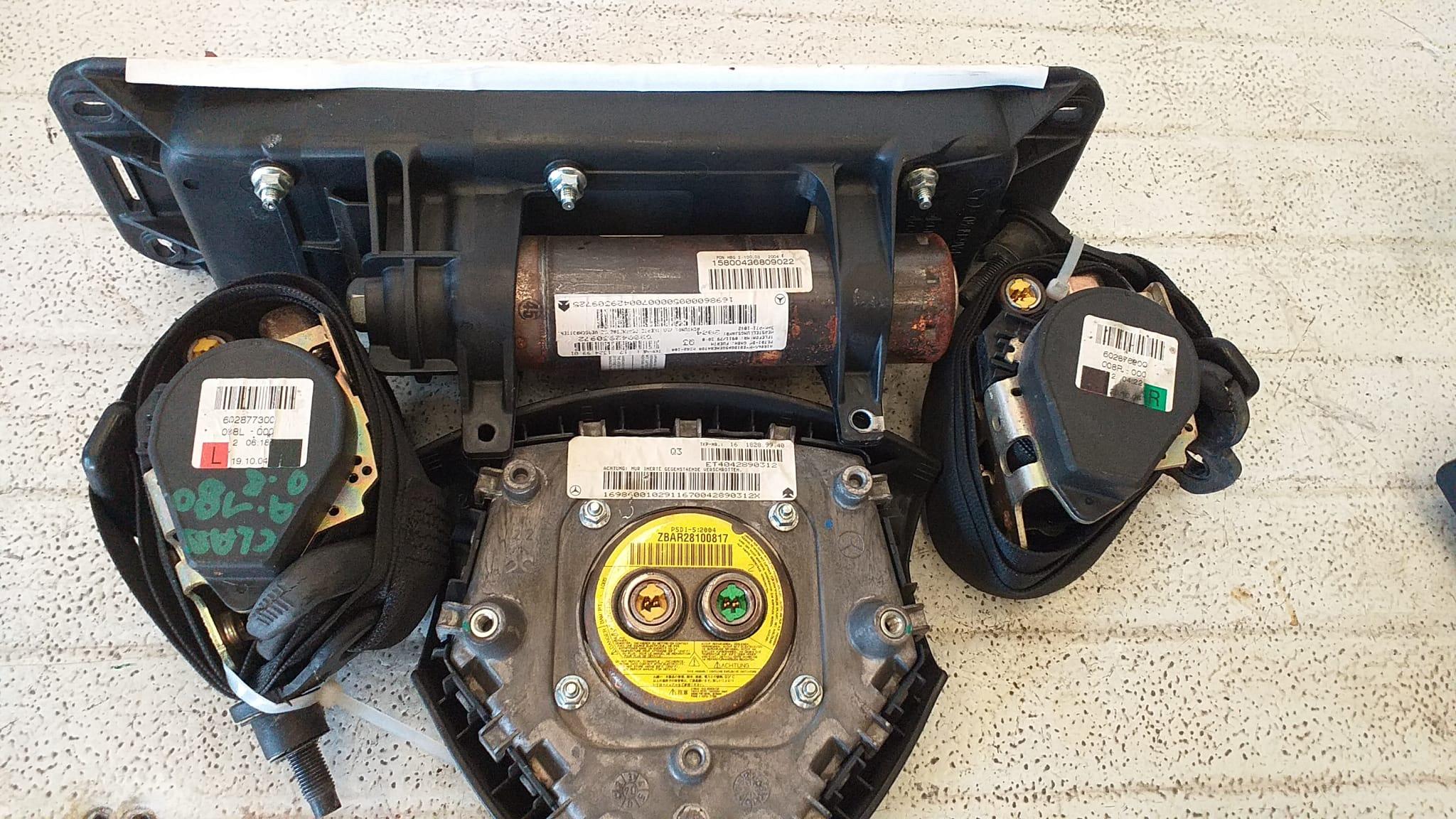 KIT AIRBAG COMPLETO MERCEDES Classe A W169 3° Serie (04>08)