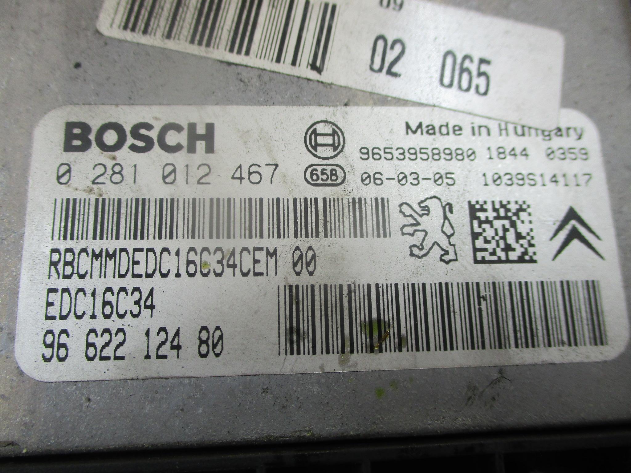 Centraline Motore (calculateur) D'occasion Pour Peugeot 207 1.4 HDI Moteur DV4C – Pièce Originale Testée