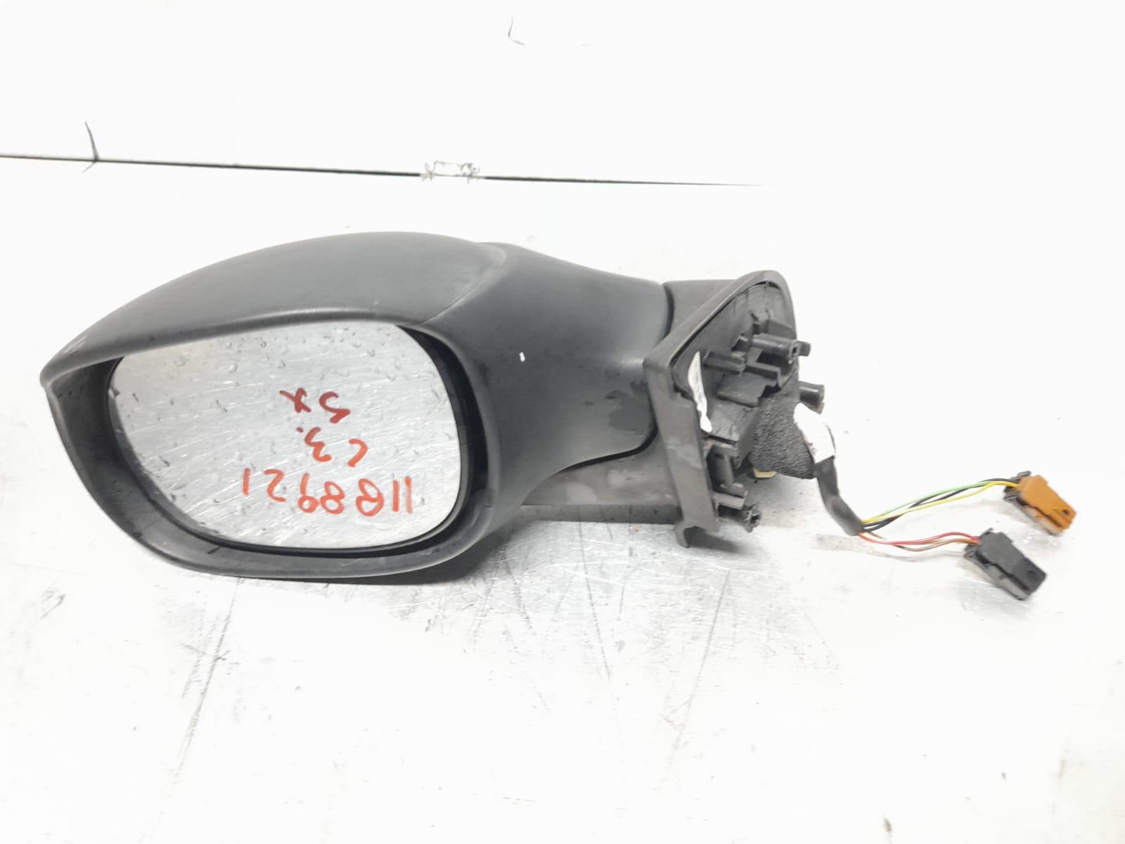 Specchietto Retrovisore Sinistro Manuale Per Citroen C2 (dal 2003) - Ricambio Auto Nero Non Verniciato - 2