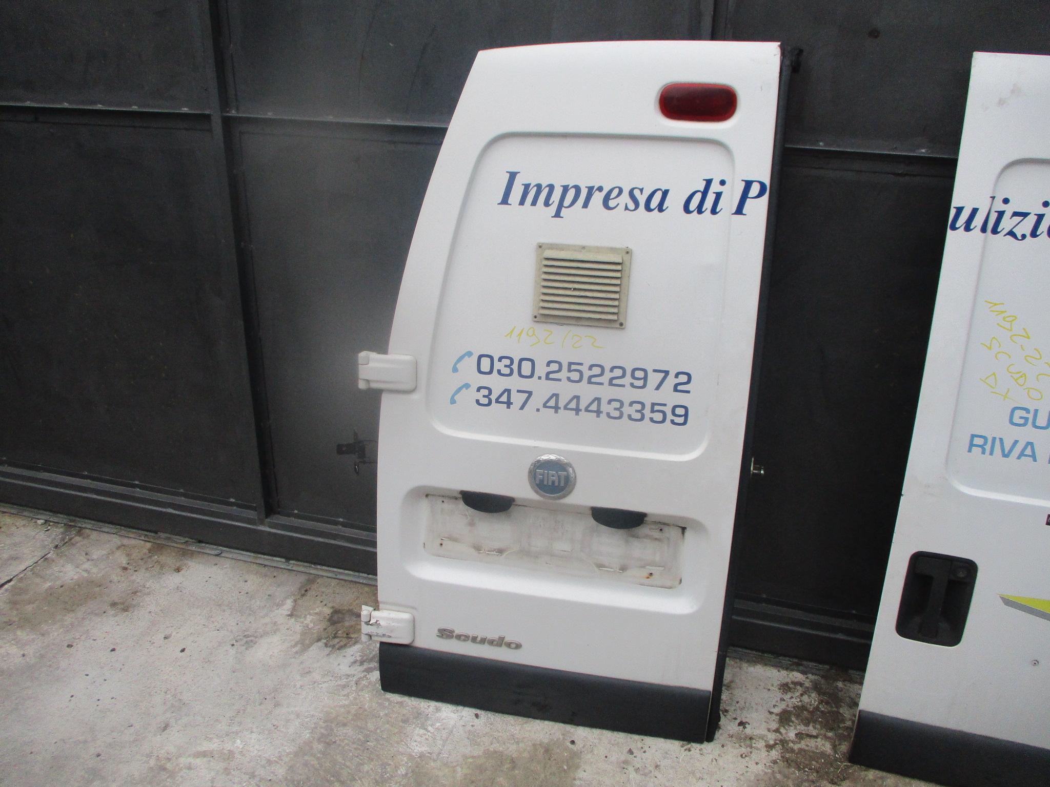 Paraurti Posteriore Porta Battente Con 4 Fori Parkassist Fiat Fiorino-Cargo 2007 Oe  735489457 - 735662616 - 735460494 - 7410Gp - 7410Jw - 1626193980