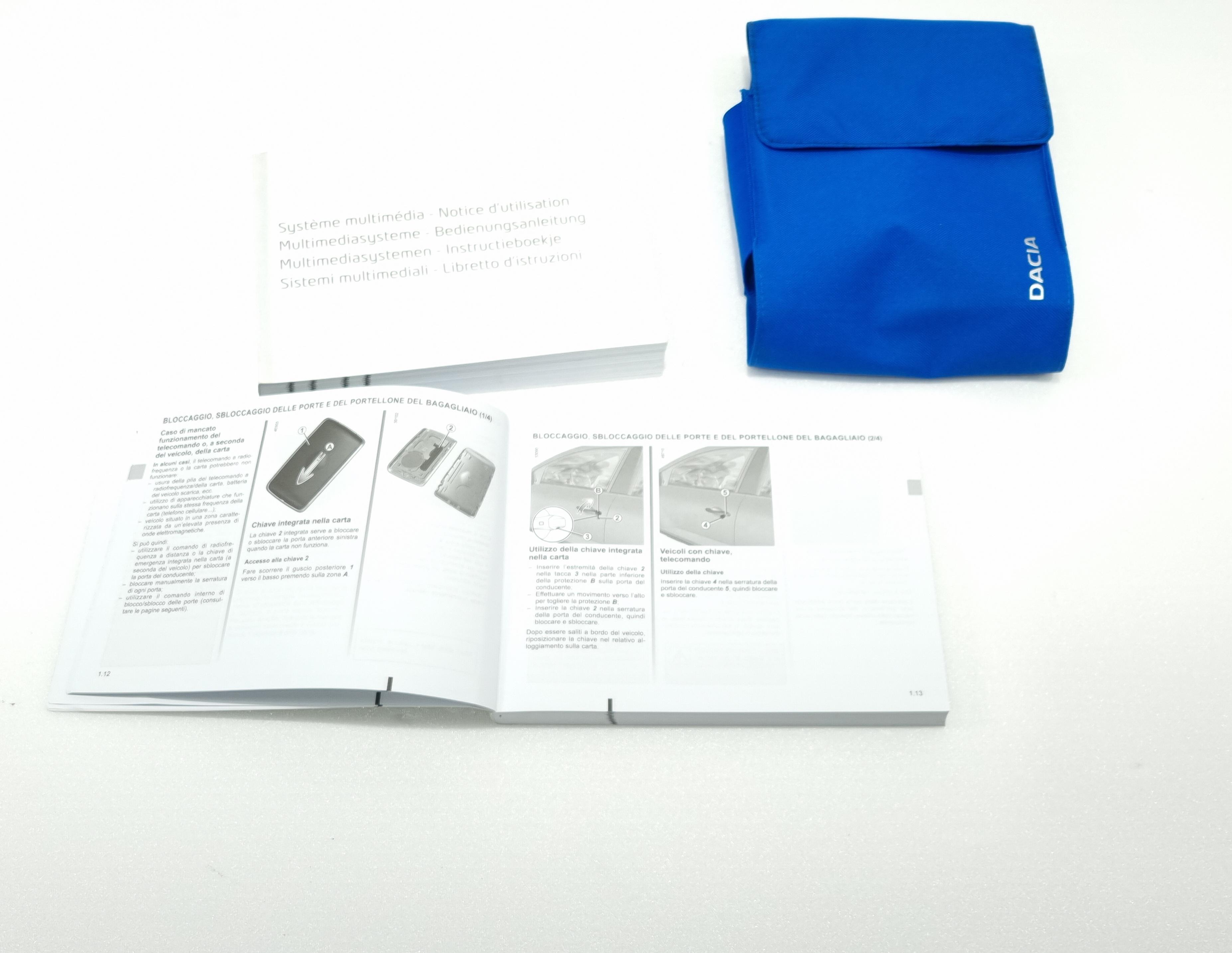 LIBRETTO USO E MANUTENZIONE DACIA Sandero Serie H4D 470 (21>)