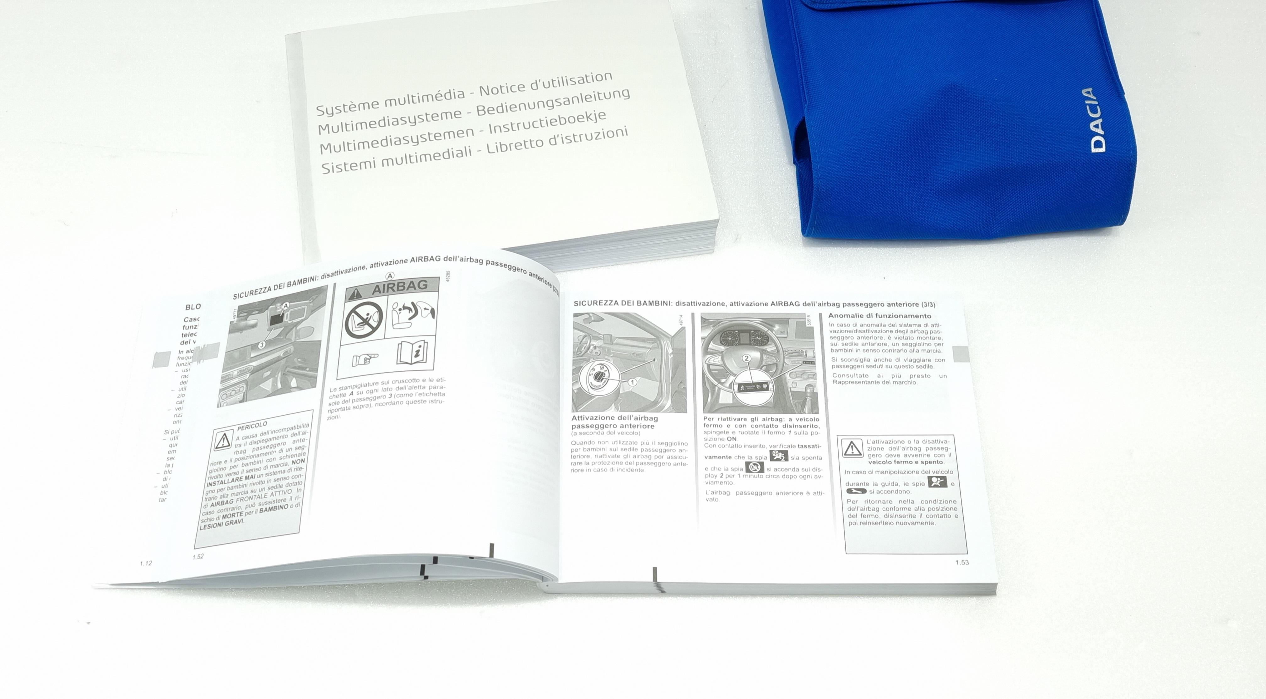 LIBRETTO USO E MANUTENZIONE DACIA Sandero Serie H4D 470 (21>)