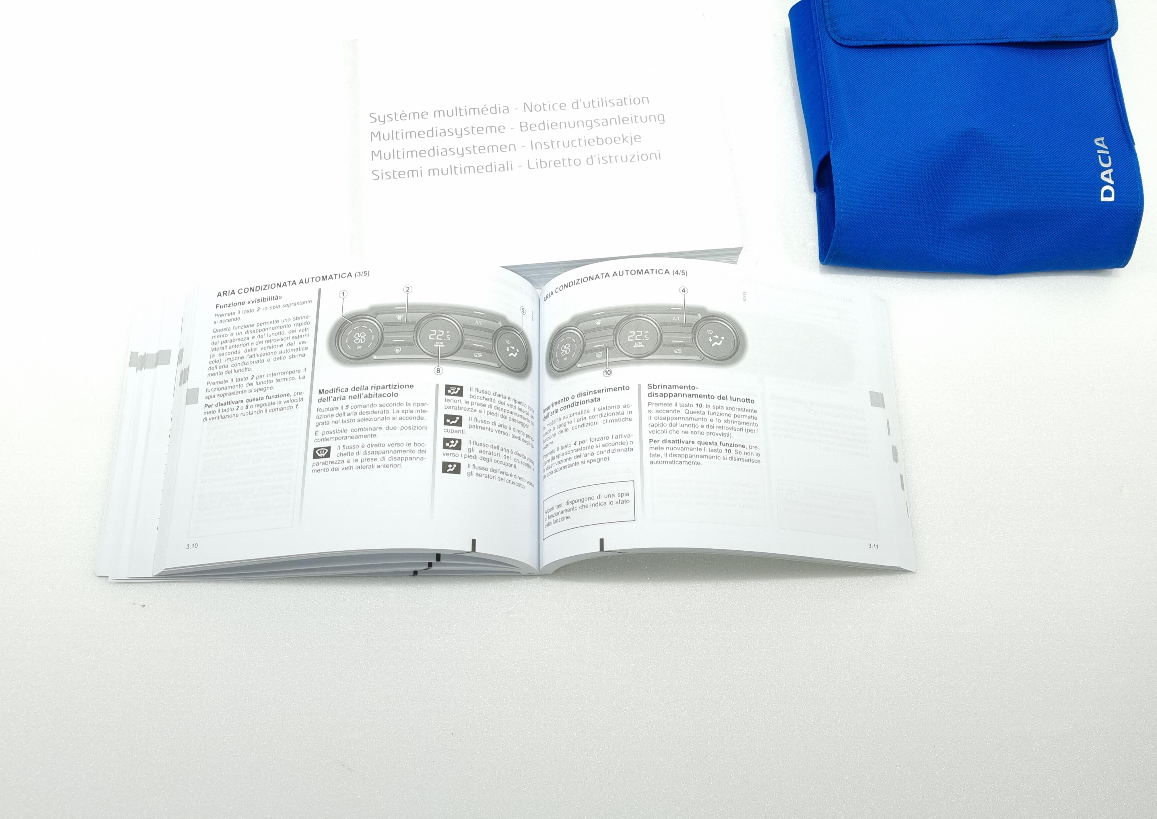 LIBRETTO USO E MANUTENZIONE DACIA Sandero Serie H4D 470 (21>)