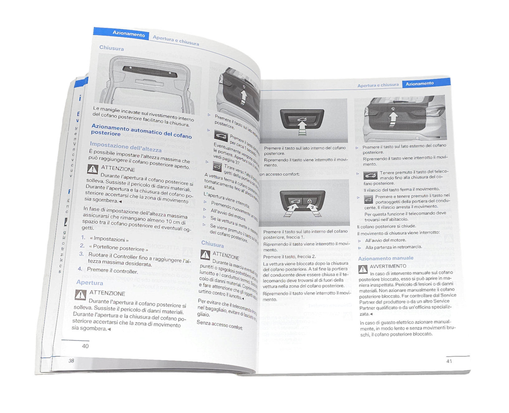 LIBRETTO USO E MANUTENZIONE BMW X1 Serie (F48) B47 C20 A, B47 C20 B (15>)