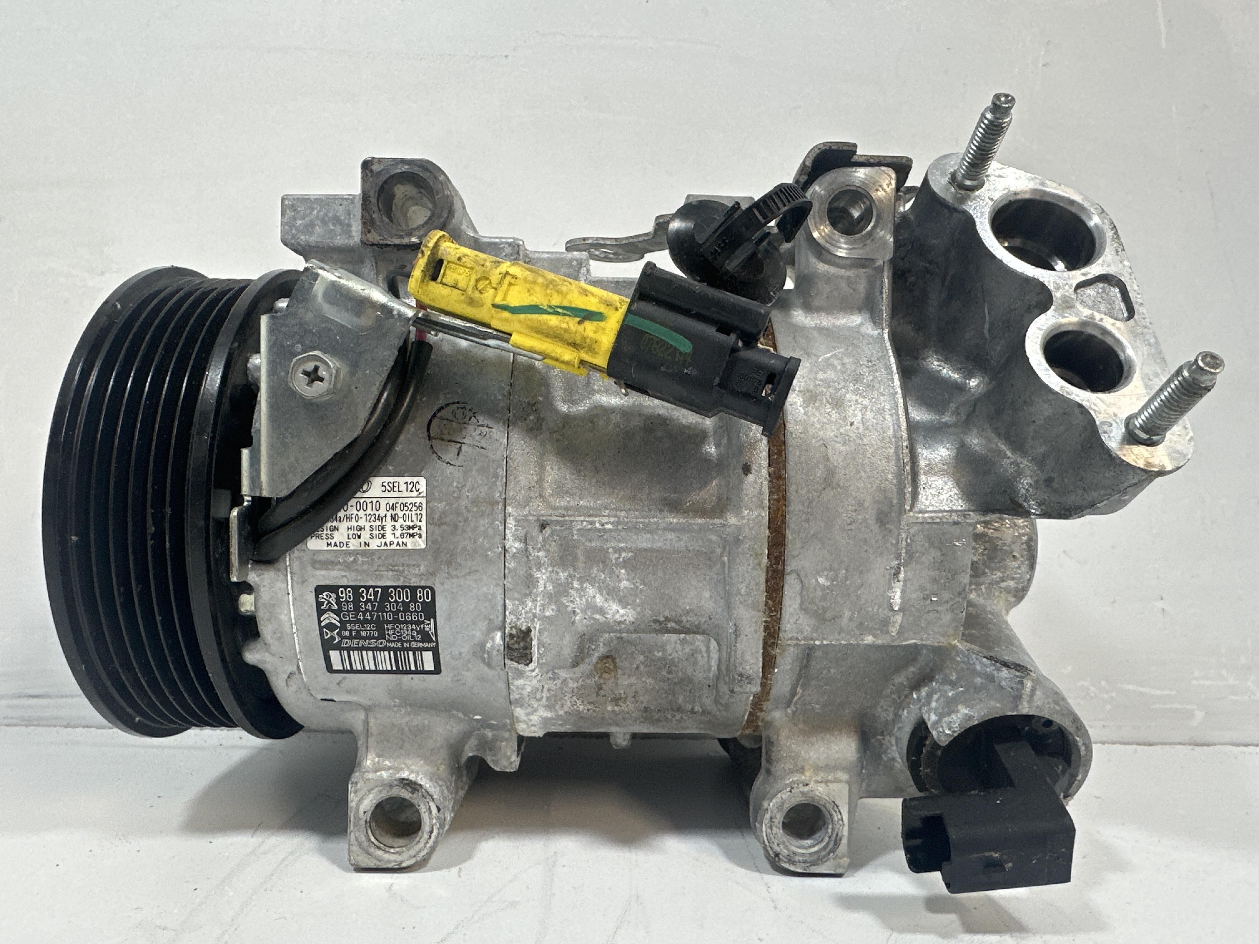 カップ 9834730080 COMPRESSORE A/C PEUGEOT 2008 Serie Diesel 1500