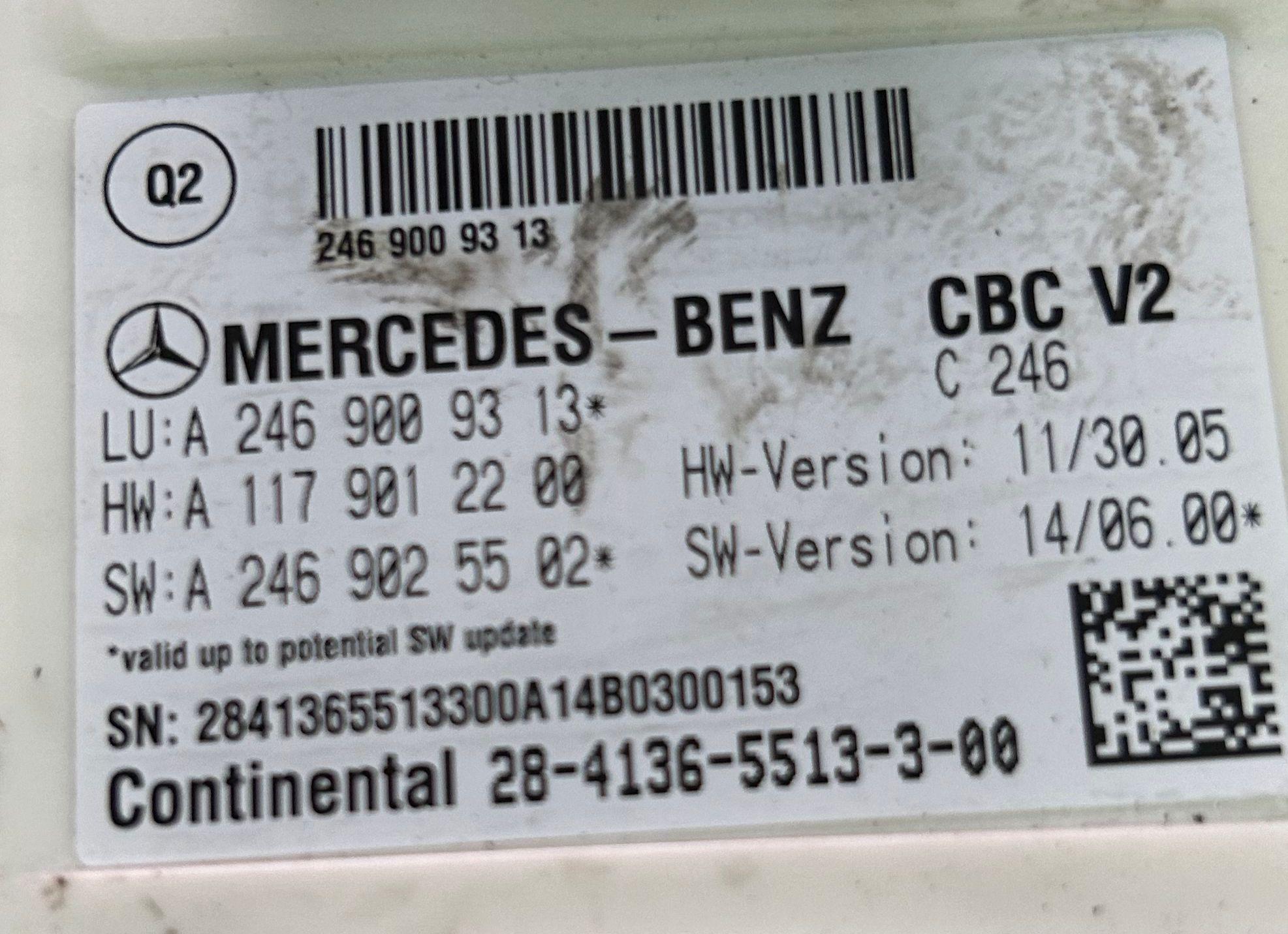 MODULO SAM MERCEDES Classe A Serie (W176) k9k (12>18)