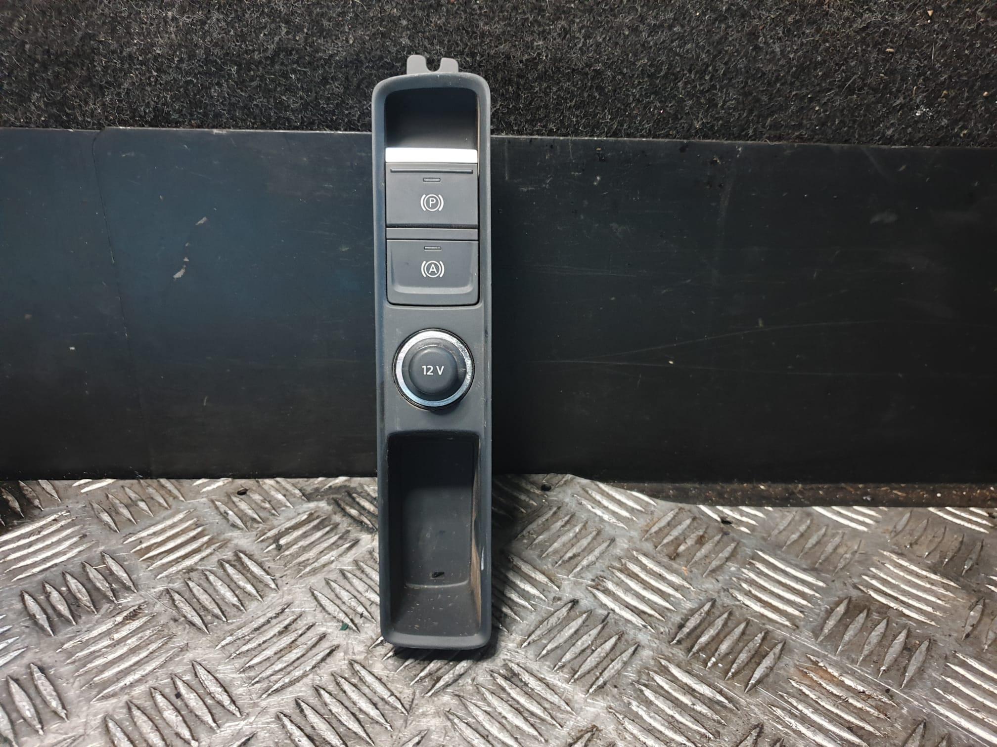 Adesivo Decorativo Per Pulsante Freno A Mano Elettronico Audi Q3 2019-2020 - In Lega Di Alluminio, Colore Rosso, Facile Applicazione