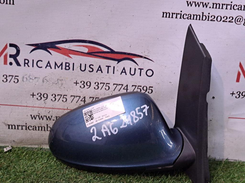 Johns Specchi Per Opel Astra J 12/09 - Set Calotte Coprispecchio Sinistro E Destro, Verniciabili, Omologati UE