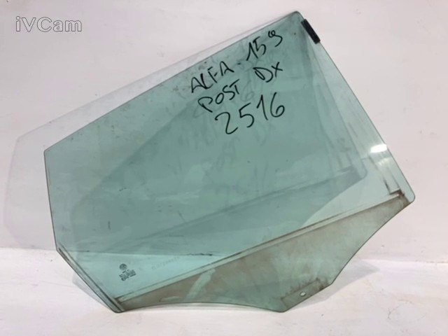 Vetro Scendente Posteriore Destro (Alfa Romeo) 50516452 Usato